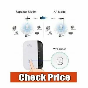 URANT 300M WIFI extender, wireless repeater booster high gain range extenderhotspot powerline adapter with ethernet port wall plug mini router AP repeater mode 2.4ghz