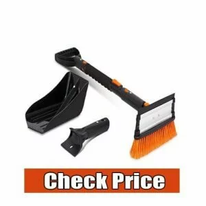 Snow Moover 39" Extendable Snow Brush with Squeegee, Ice Scraper & Emergency Snow Shovel
