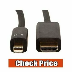 AmazonBasics Mini DisplayPort to HDMI Cable - 6 Feet